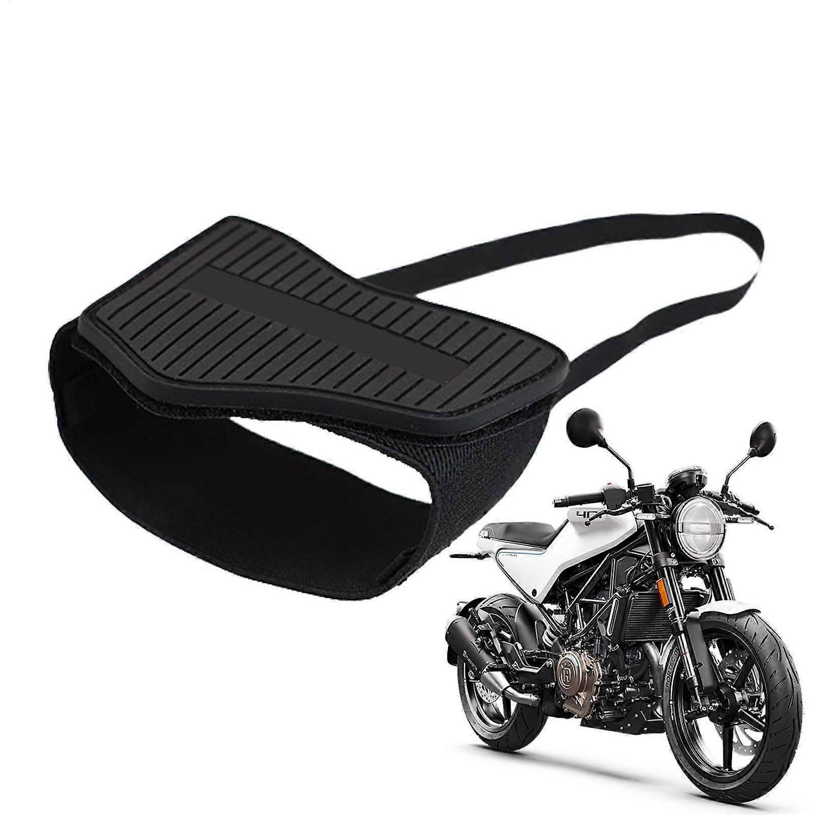 Motorcycle Boot Guard – Shoe Protector for Cyclists, Motorcycle Shoe Shield Gear Lever Protector Made of Rubber, Motorcycle Gear for Men Black / Red