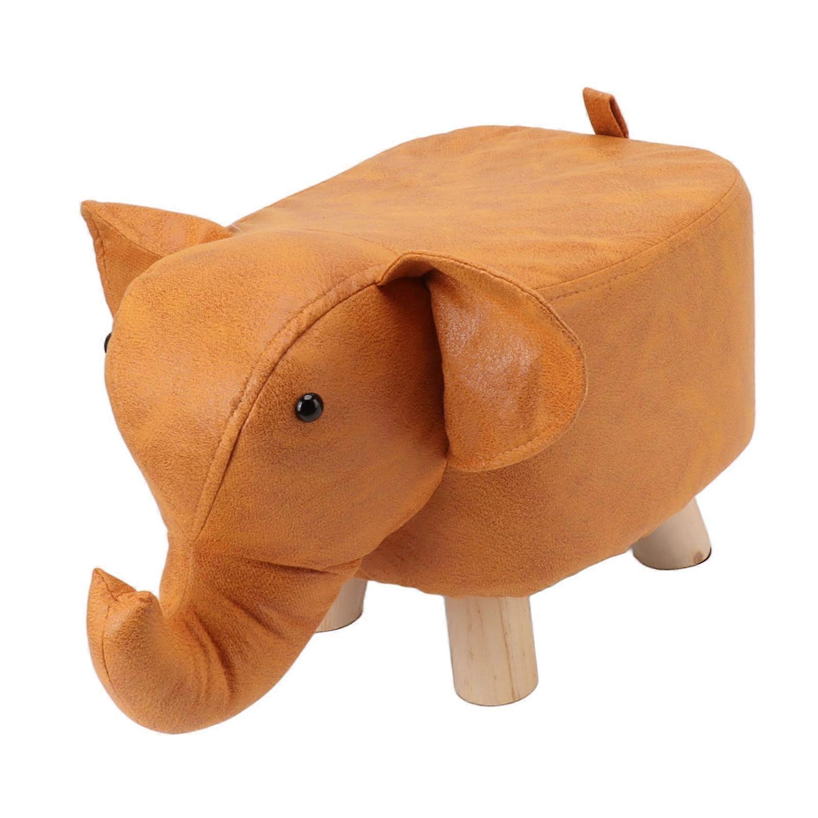 革新的なオレンジ色エレファントフットスツール 30x25x24cm 保育園用