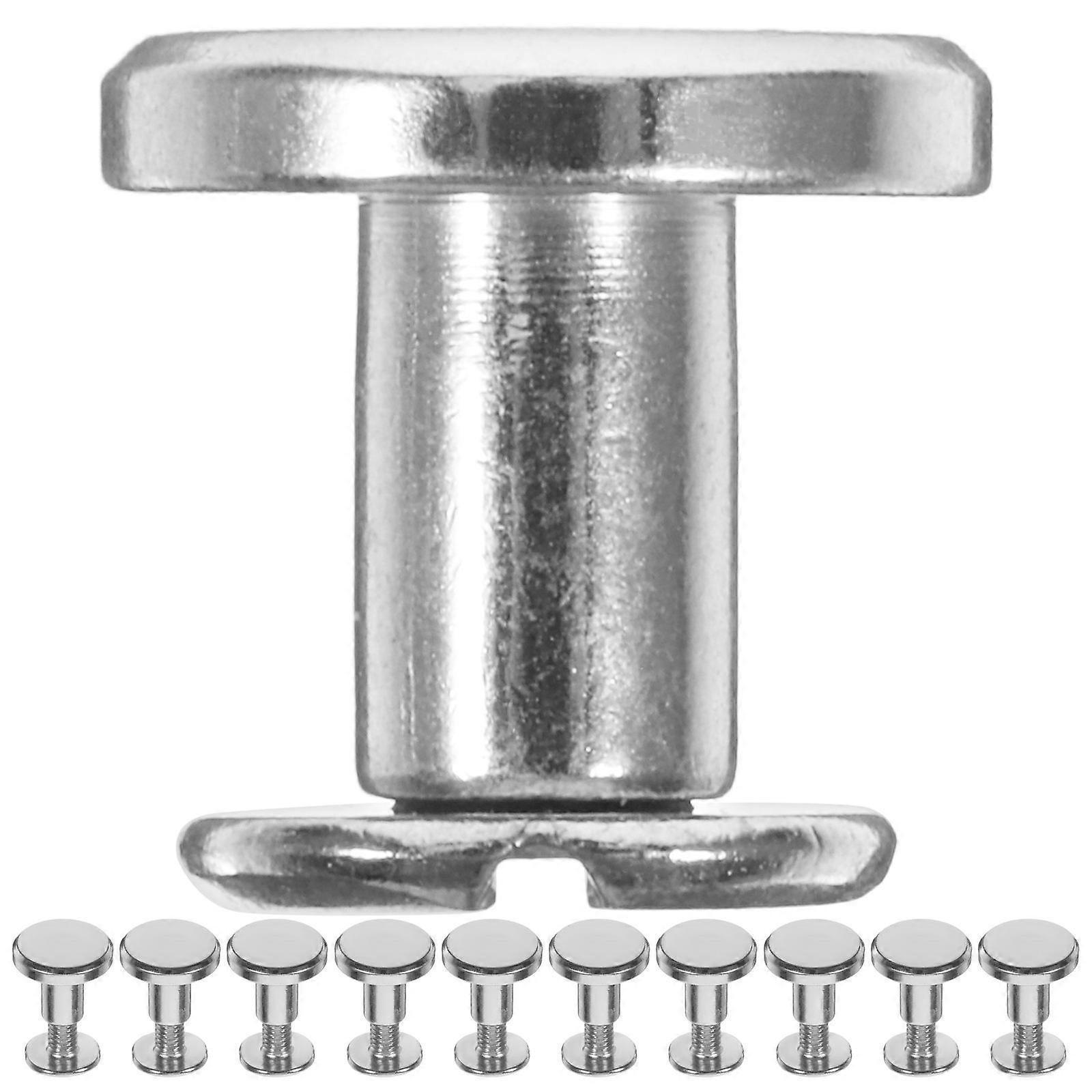 Silver Zinc Alloy Round rivets for Clothing Crafting Easy to Use Durable Fashion Accessories 20pcs