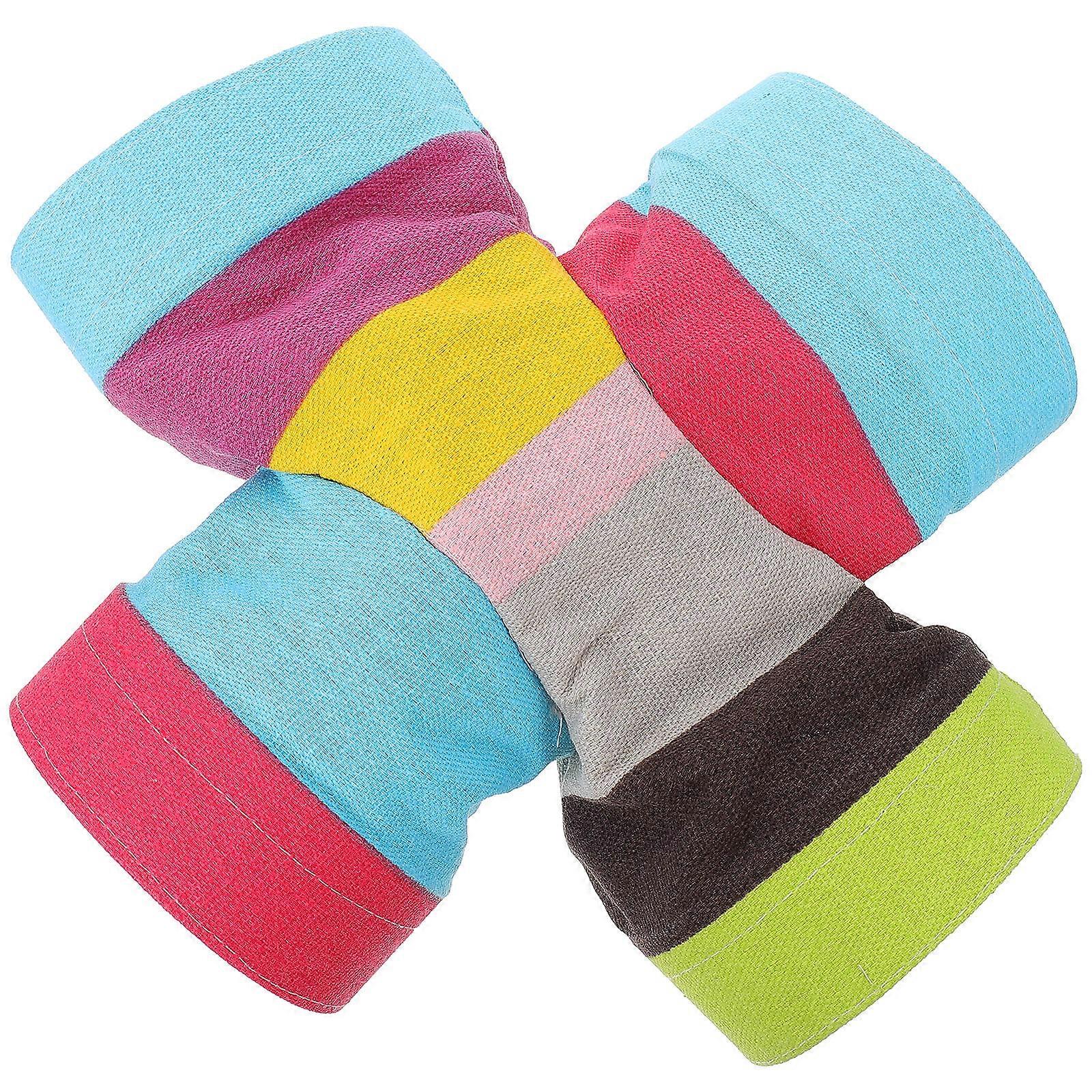 Canvas Hamster Tunnel Toy With Colorful Design For Hamster Owners For Indoor Play Sized 30X30X11CM To Reduce Stress In 1Set