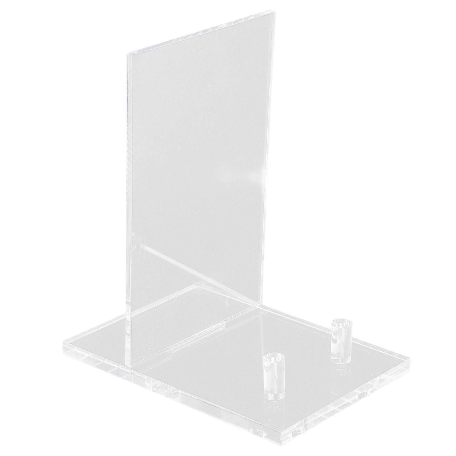 Acrylic Display Stand for Photos, Plates, Books, Menus, Postcards, and Decorative Items – Modern Tabletop Easel Holder