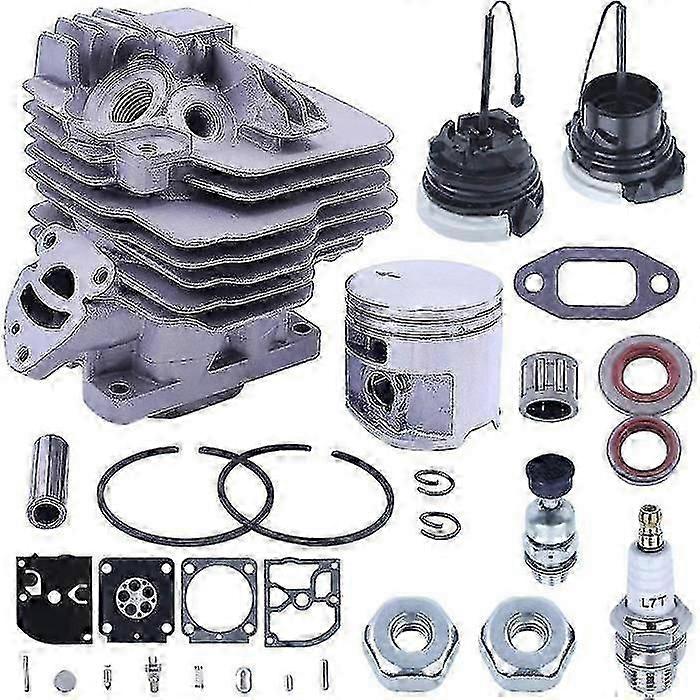 44.7mm Cylinder Piston Carb Kit For Ms261 Ms 261 Ms261c Chainsaw Replacement 1141 020 1140 Cap