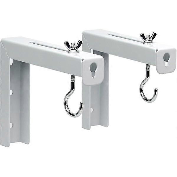 Universal Projector Screen L-Bracket Wall Mount, 2 Pcs Adjustable Extension with Hook Manual, Wall or Ceiling Mount