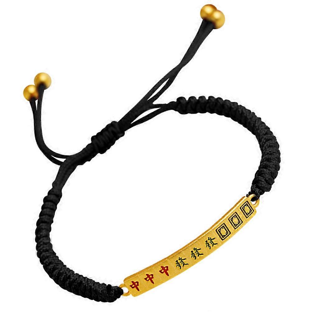 Black Alloy Woven Bracelet for Decoration Durable and Fashionable One Size Fits All