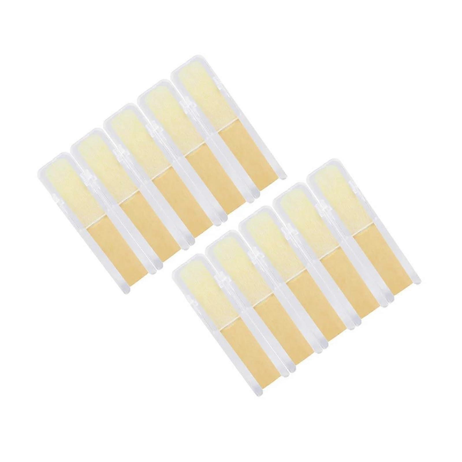 Clarinet Accessories 10 Pcs Quality 2.5 Strength Reeds For B-Flat Clarinet Flat Reeds Replacement Parts