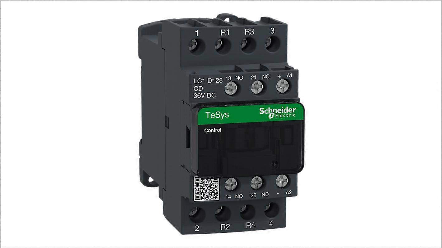 Schneider Contactor 12a 2-pole Tesys D Lc1d128cd