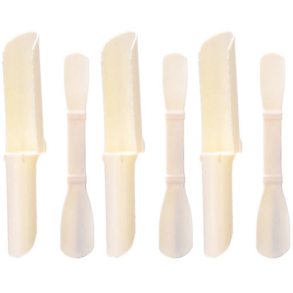 Meatball Maker Set Plastic Kitchen Gadgets for Home Use Beige Color Uniform Size 3 Sets 6pcs
