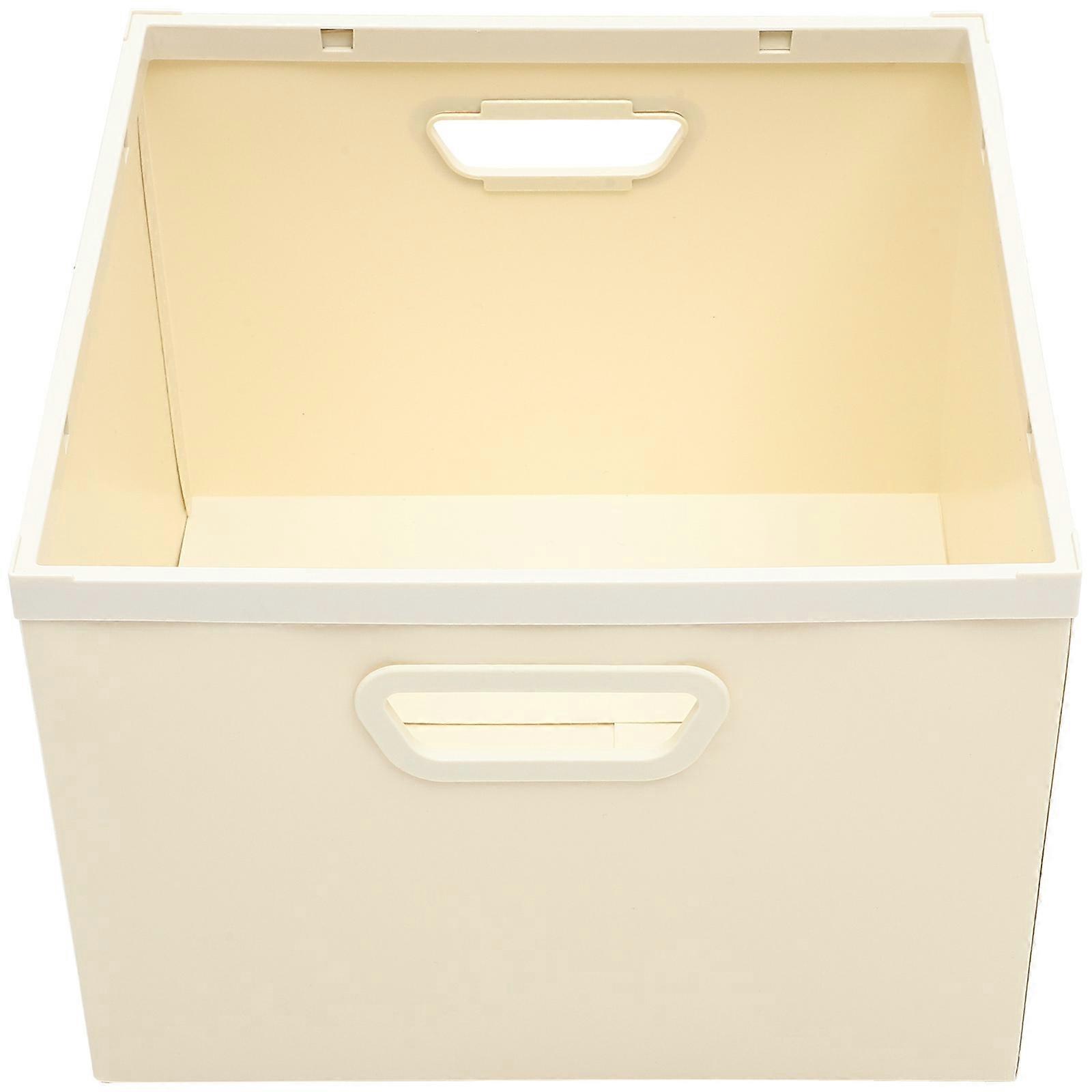 Home Storage Organizer Basket For Everyday Use Attractive Design White Rectangular 1Set