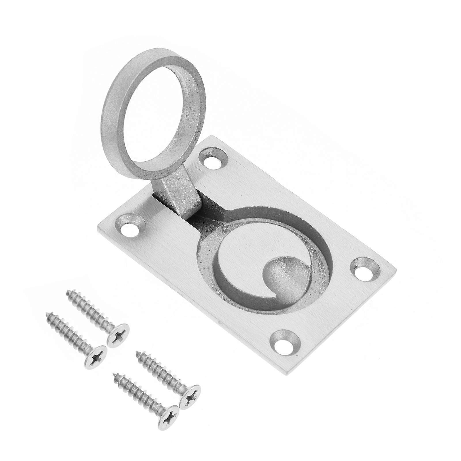 Marine Hatch Pull Handle Stainless Steel 1Pack Square Design For Boat Deck Hatches And Household Furniture