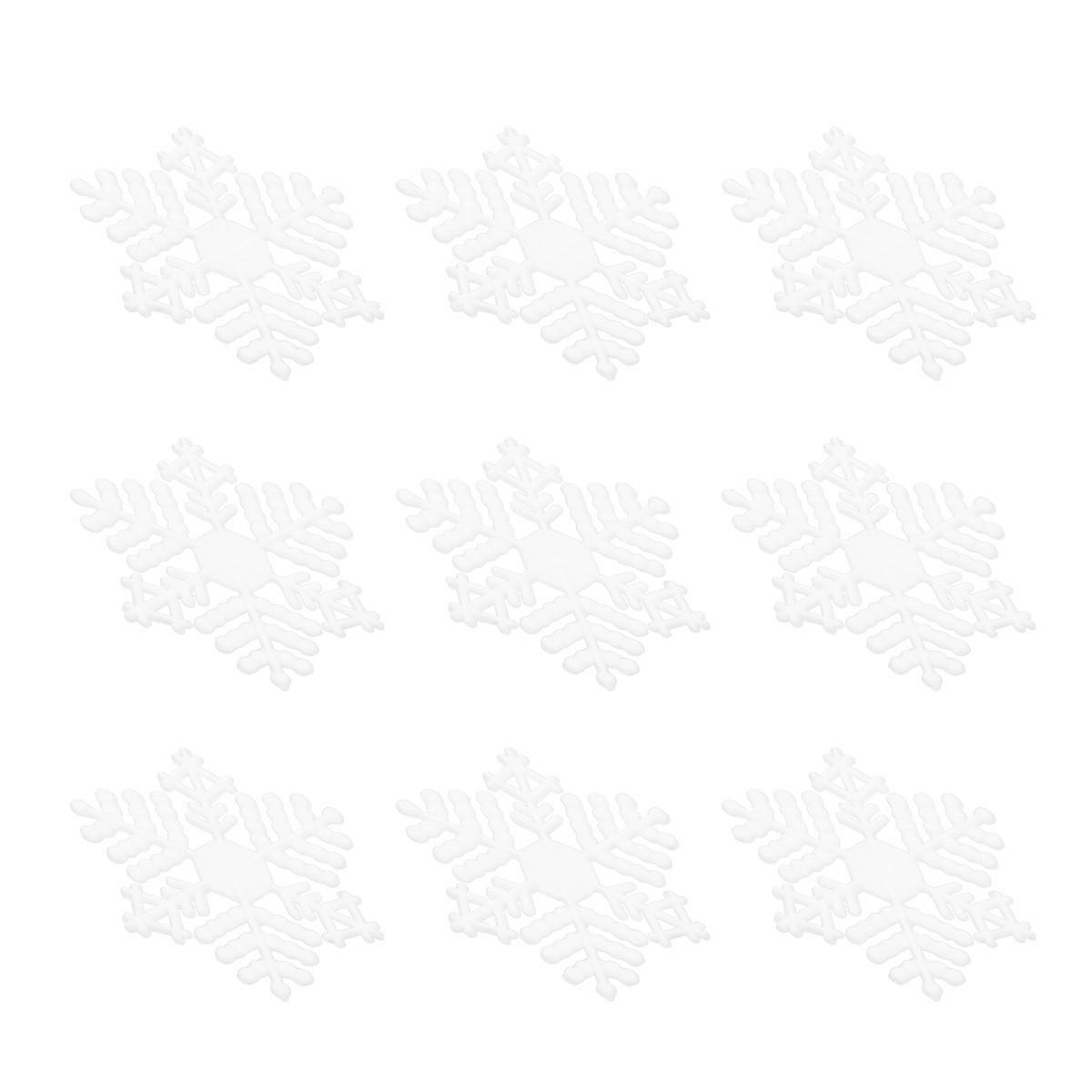 Decorative Snowflakes 100Pcs Snowflake Ornament Pendants Offered For Christmas Holiday And DIY Craft Applications
