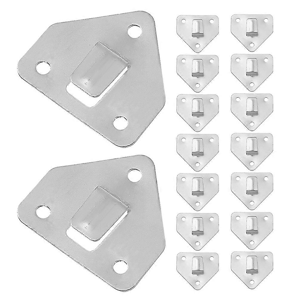 Fire Extinguisher Wall Mount Hooks Heavy Duty Metal Brackets Office Industrial Use Silver Secure Mounting Space Saving 20Pcs