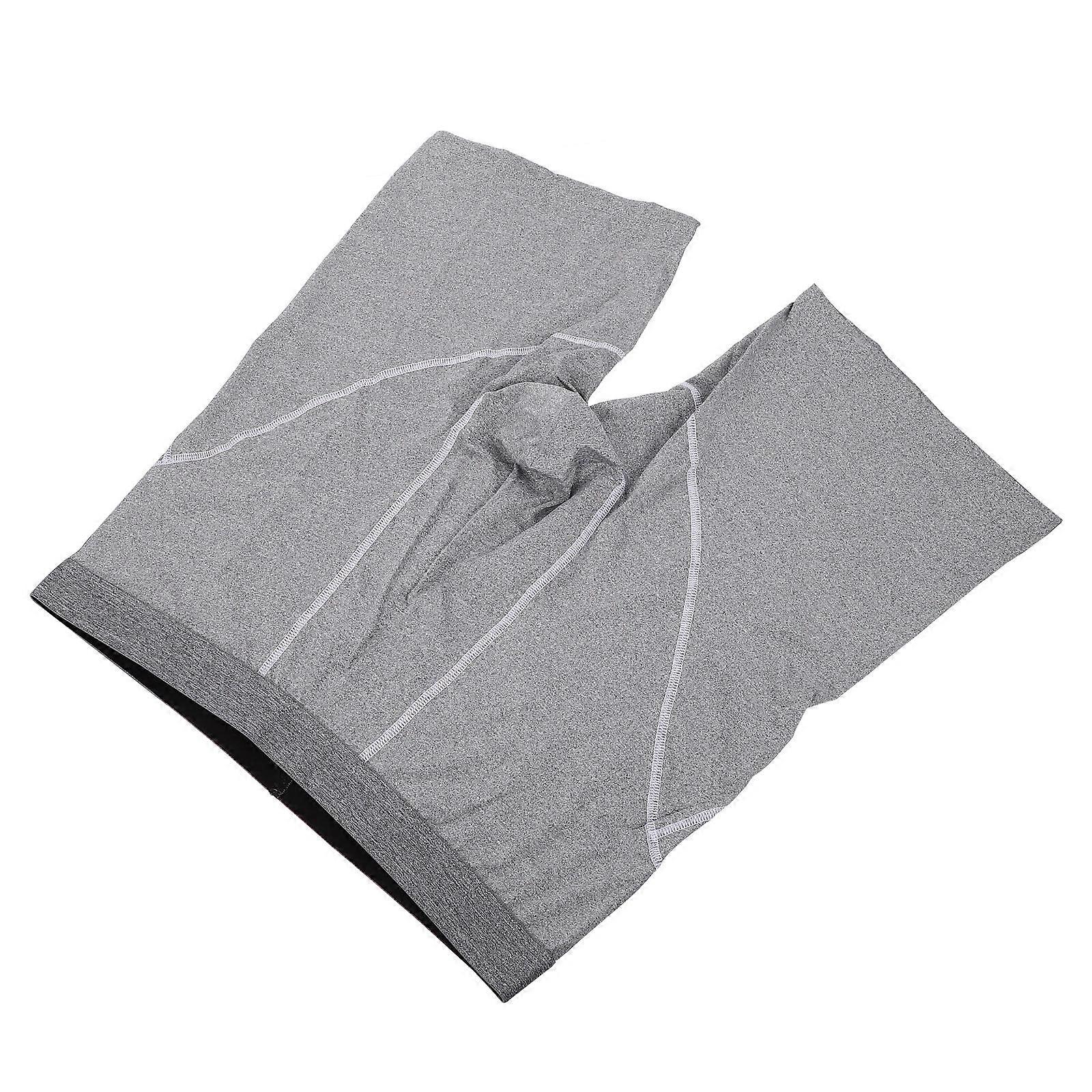Comfortable Men Underpants in Grey Polyester boxerbriefs with SkinFriendly Fabric 7.5 Inches