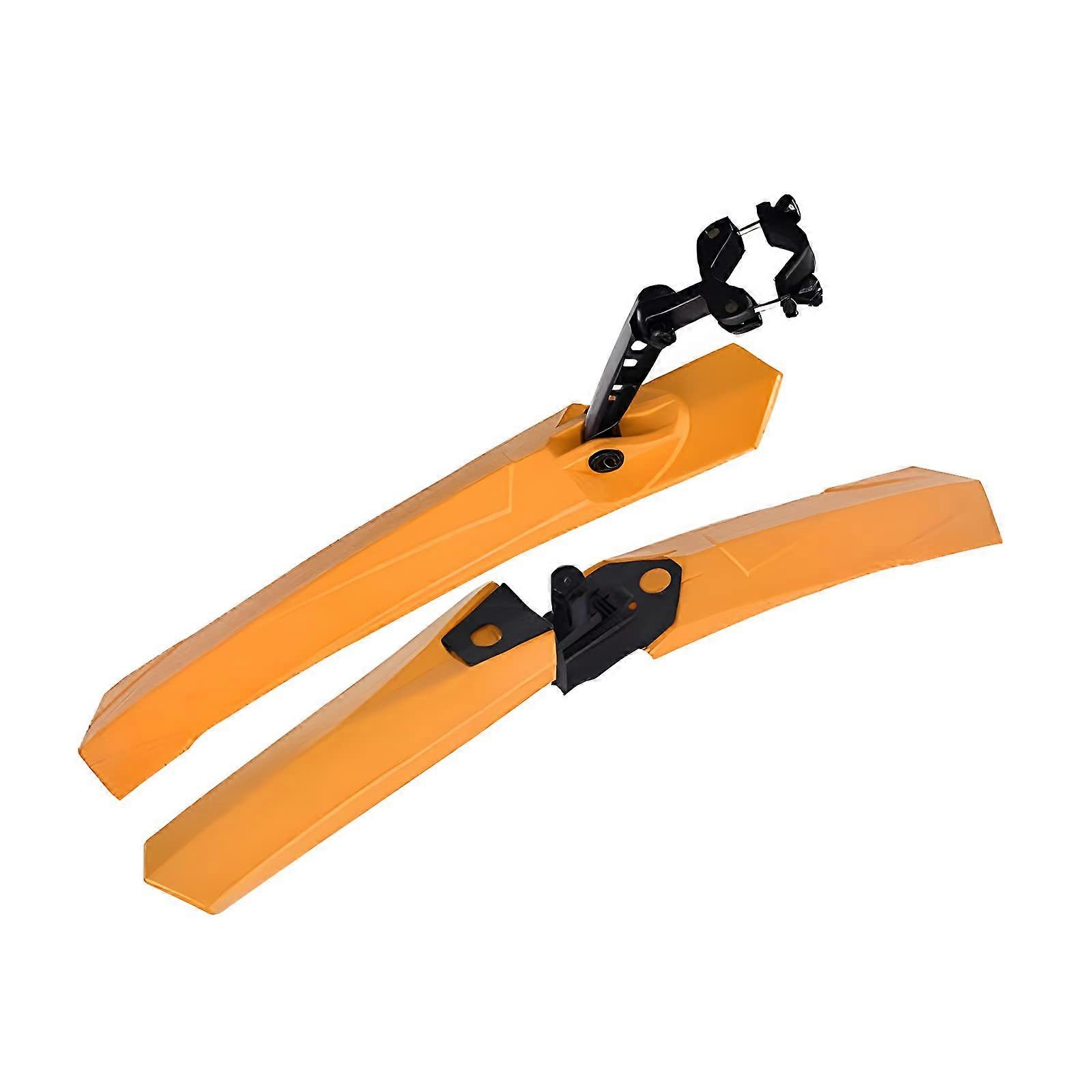 Adjustable Bike Mudguard Set for Front and Rear, Portable Bicycle Fenders for Mountain and Road Bikes, Durable Plastic Material