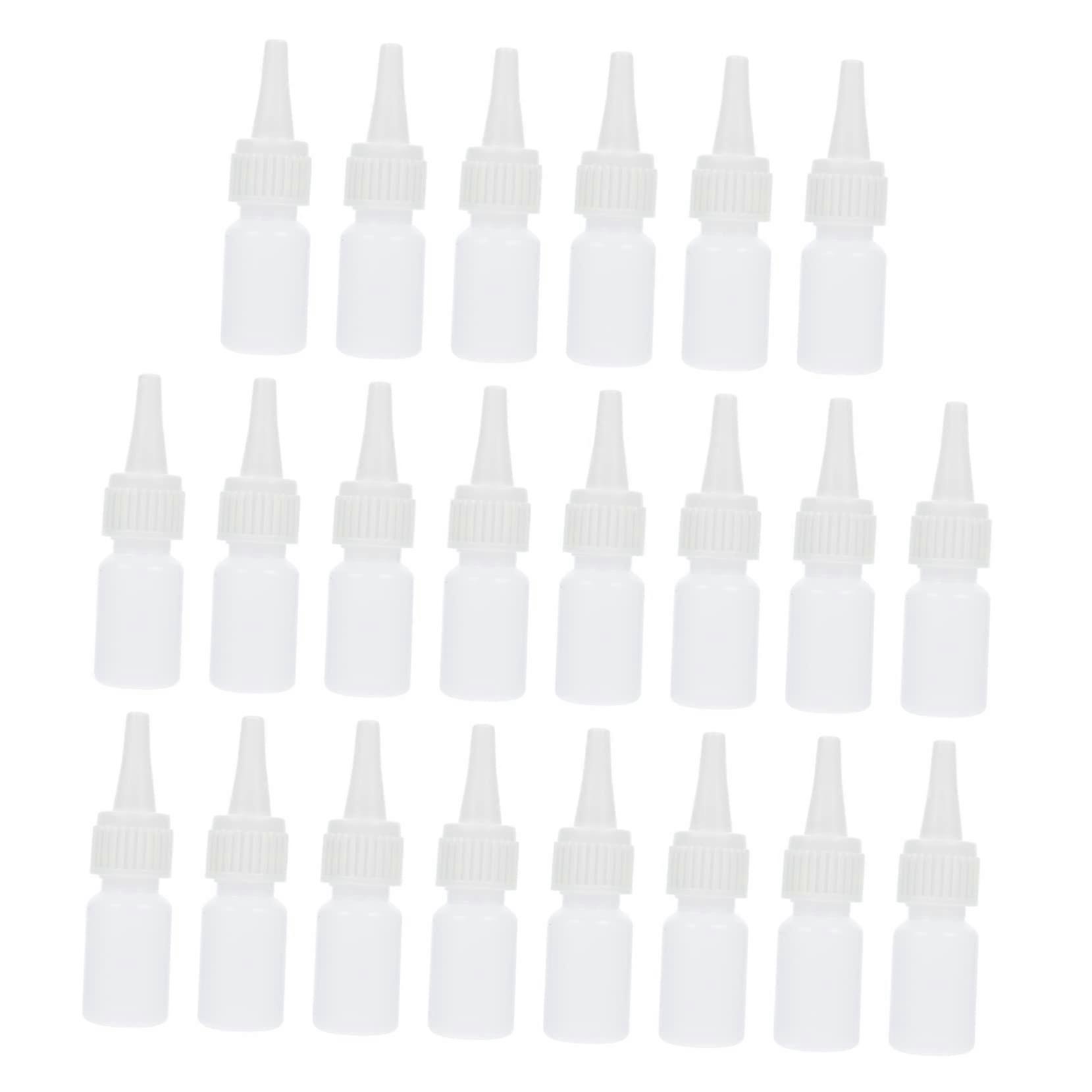22Pcs Drip Bottles with Tight Seal for Quick Drying Glue, Eye Drops, Essential Oils, and Liquid Storage for Travel and Crafts