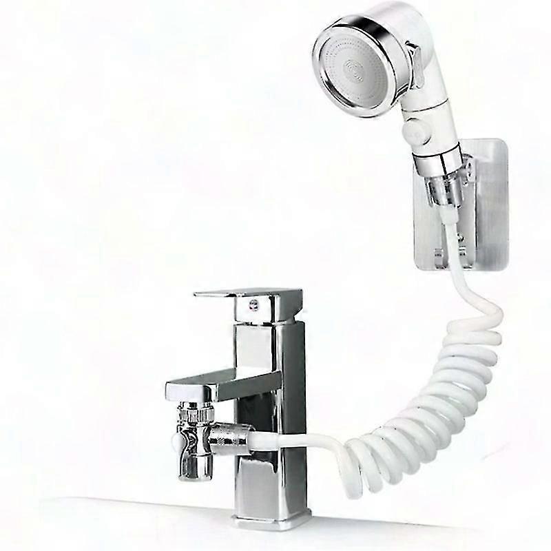 Basin Wash Hand Shower Set with Telescopic Hose for Bathroom Sink