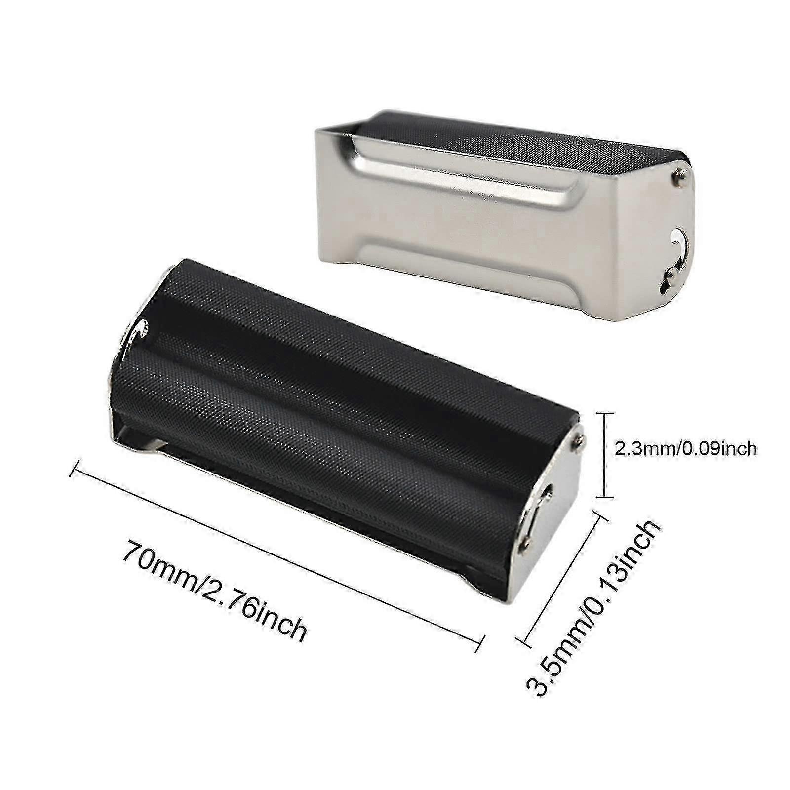 2 Stück Metall Tabakroller Tabak Maker Werkzeug Verwendung manuelle Zigarettendrehmaschine Roller Zigarette Zubehör Edition 0820