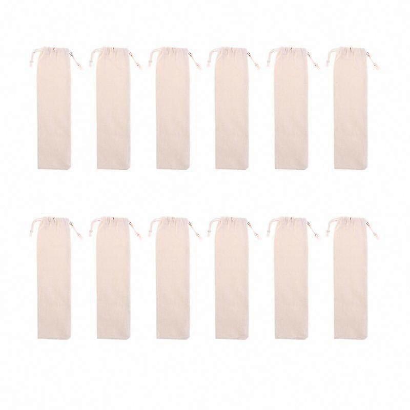 12pcs Straw Carrying Case for Reusable Drinking Straws