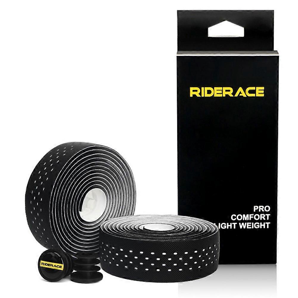 RIDERACE RR7638 2Pcs Breathable Road Bike Bar Tape PU Leather Bicycle Handlebar Grip Tape, Length: 2m
