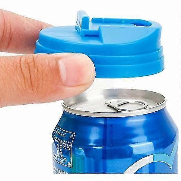 6 pcs Package Beverage Can Covers,Reusable Leakproof Drink Can Lids Protector,Best Can Cover For Standard Size Beer/Energy Drink Cans,Cola Can Covers
