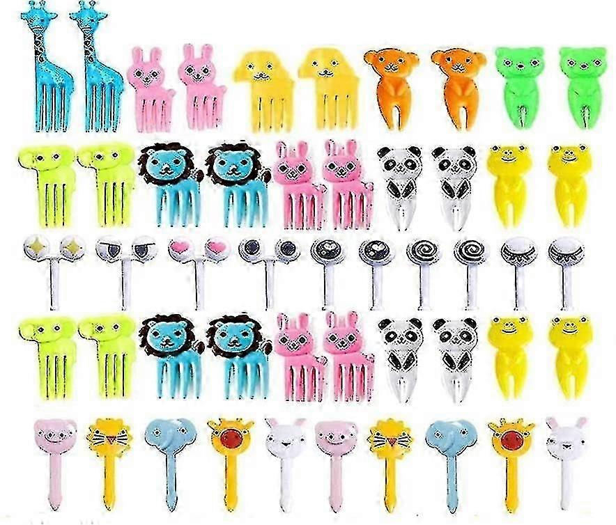 子供のための50pcs動物食品ピック、子供のための幼児食品ピック