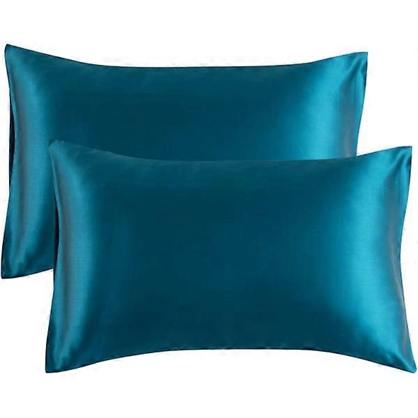 Silk Pillowcase for Hair and Skin, 2-Pack - Standard Size Pillowcases - Envelope Closure Silk Pillow Cases