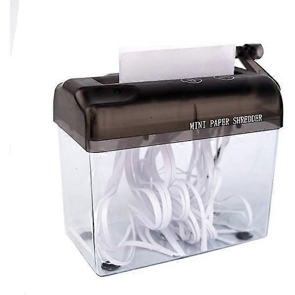 Portable Hand Shredder A6 Paper Shredder Manual Mini Paper Cutting Machine with Basket