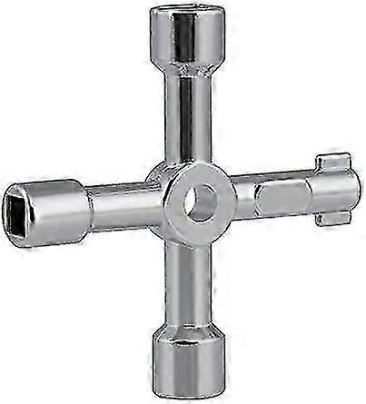 1 Pack Electric Cabinet Key Gas Meter Key Utility 4 Way Multipurpose Key