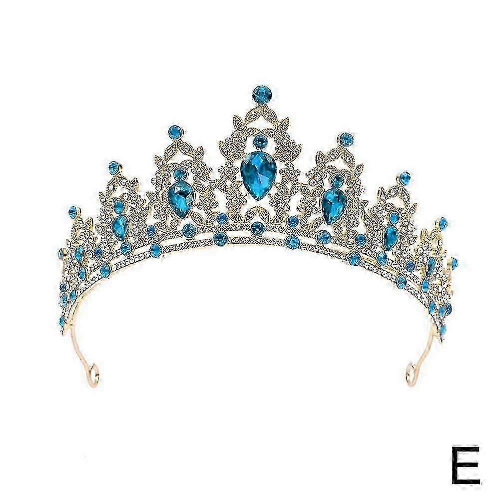 Metal birthday crown set, 14.5×5.8cm in multiple colors, versatile style