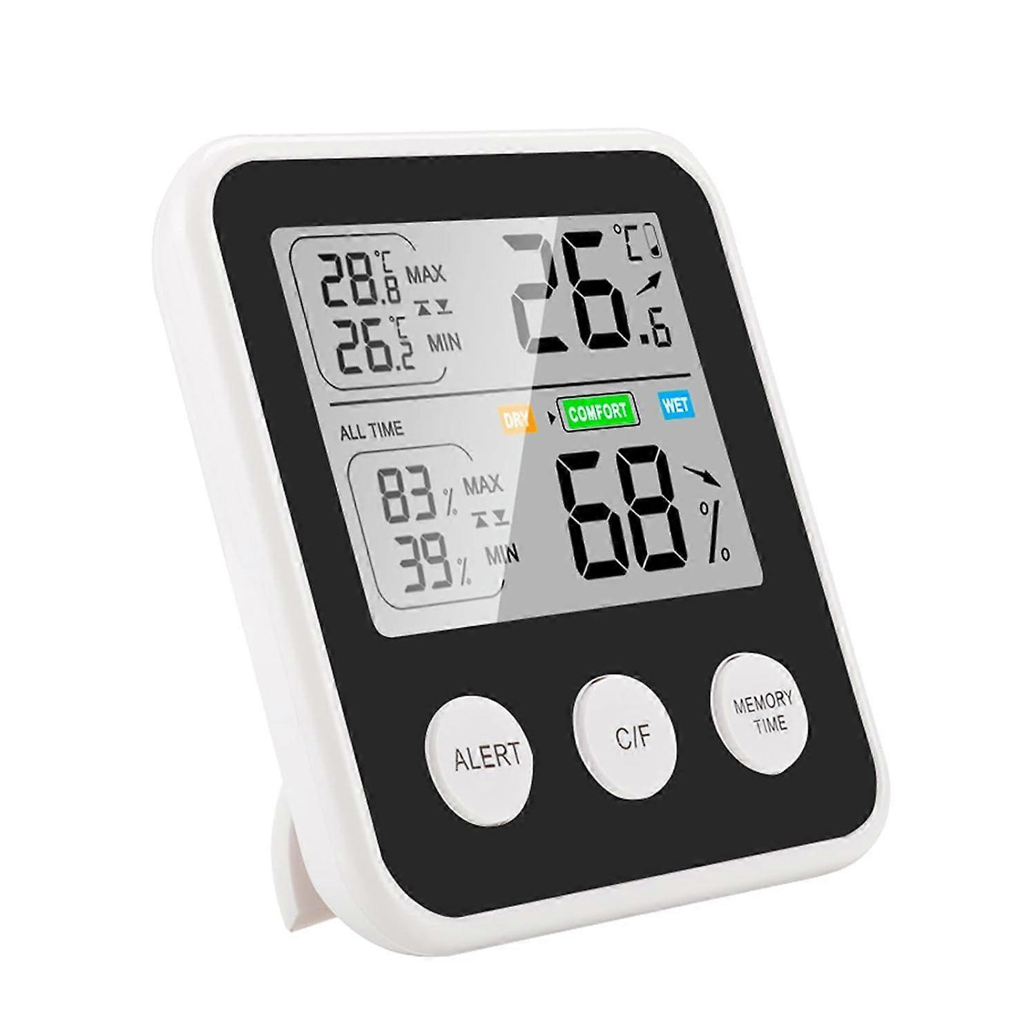 Thermometer Hygrometer Indoor, LCD Digital Temperature Humidity Detector With