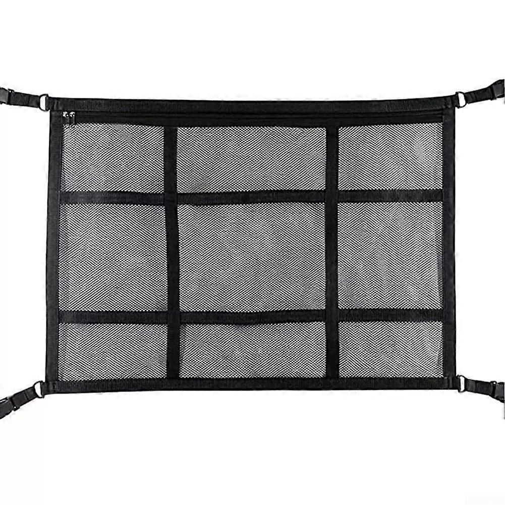 Elastic Car Ceiling Cargo Net Roof Storage Organizer For SUVs And Cars 90x65 Centimeters Universal Fit