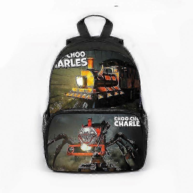 New Choo-Choo Charles Train Game Polyester Schoolbag for Primary School Children in 2023
