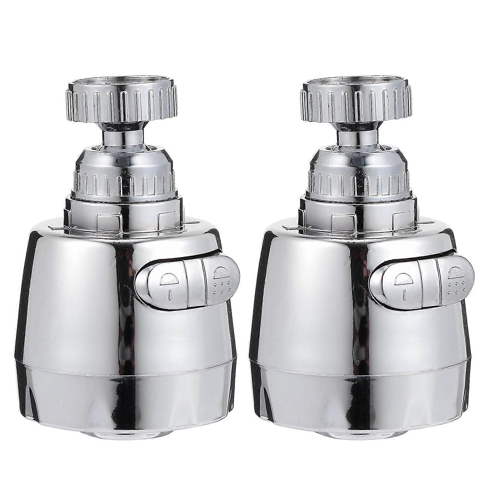 2pcs Splashproof Rotatable Faucet Nozzle Tap Extender for Kitchen & Bathroom Sinks Easy Installation Universal Fit