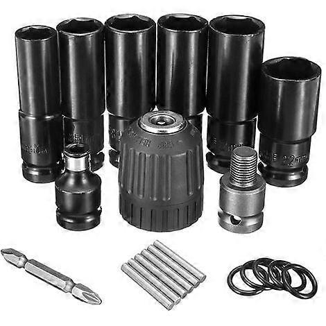 10pcs Socket Screwdriver Impact Wrench Head Drill