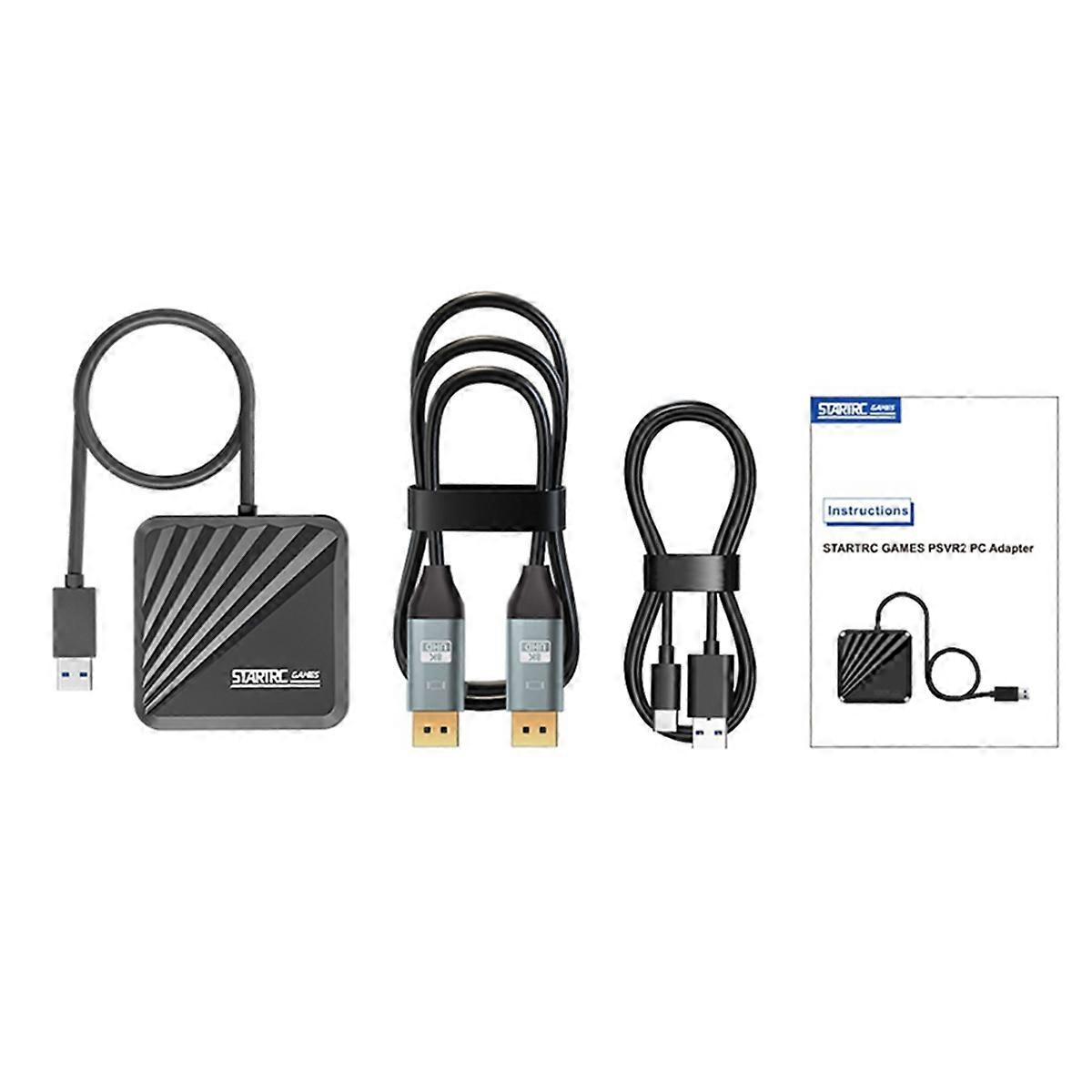 Computer Adapter for PS VR2 PC Adapter, PC Converter Compatible with Steam VR Game Adapter Accessories A