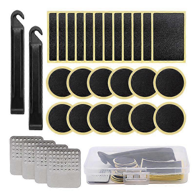 Bicycle Patch, 30PCS Bicycle Tire Repair Kit for Self-Adhesive Patches Without