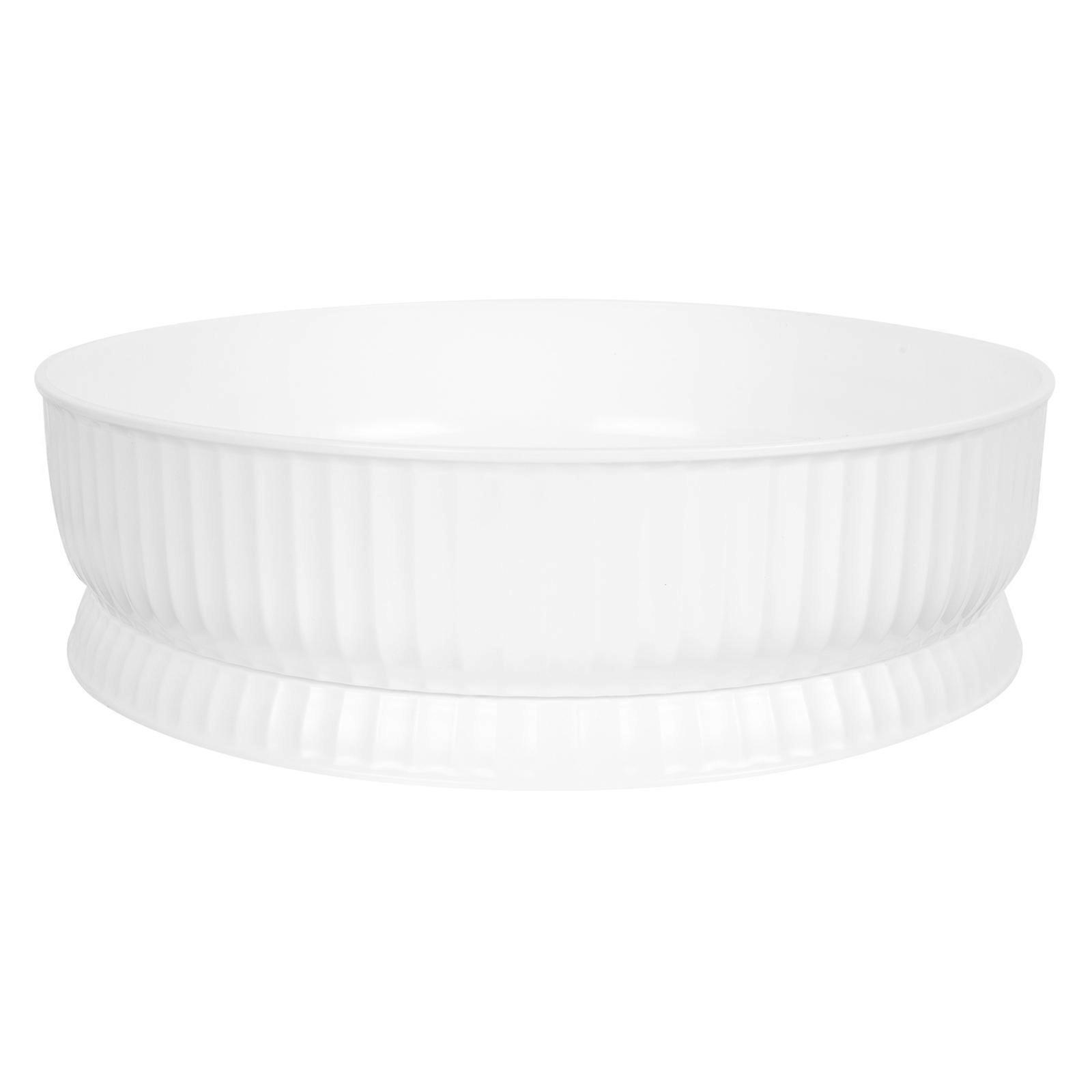 Spice Rack Rotatable Storage Tray for Kitchen Use White PP