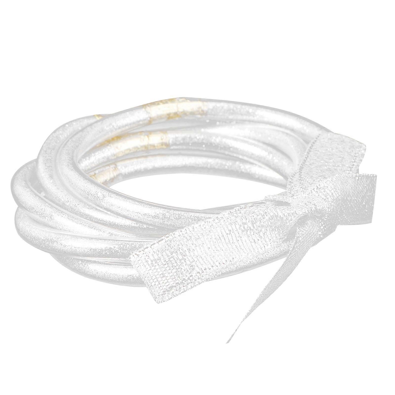 Silver Stylish Wristband for Decor 1Pcs Glitter Transparent Bracelet