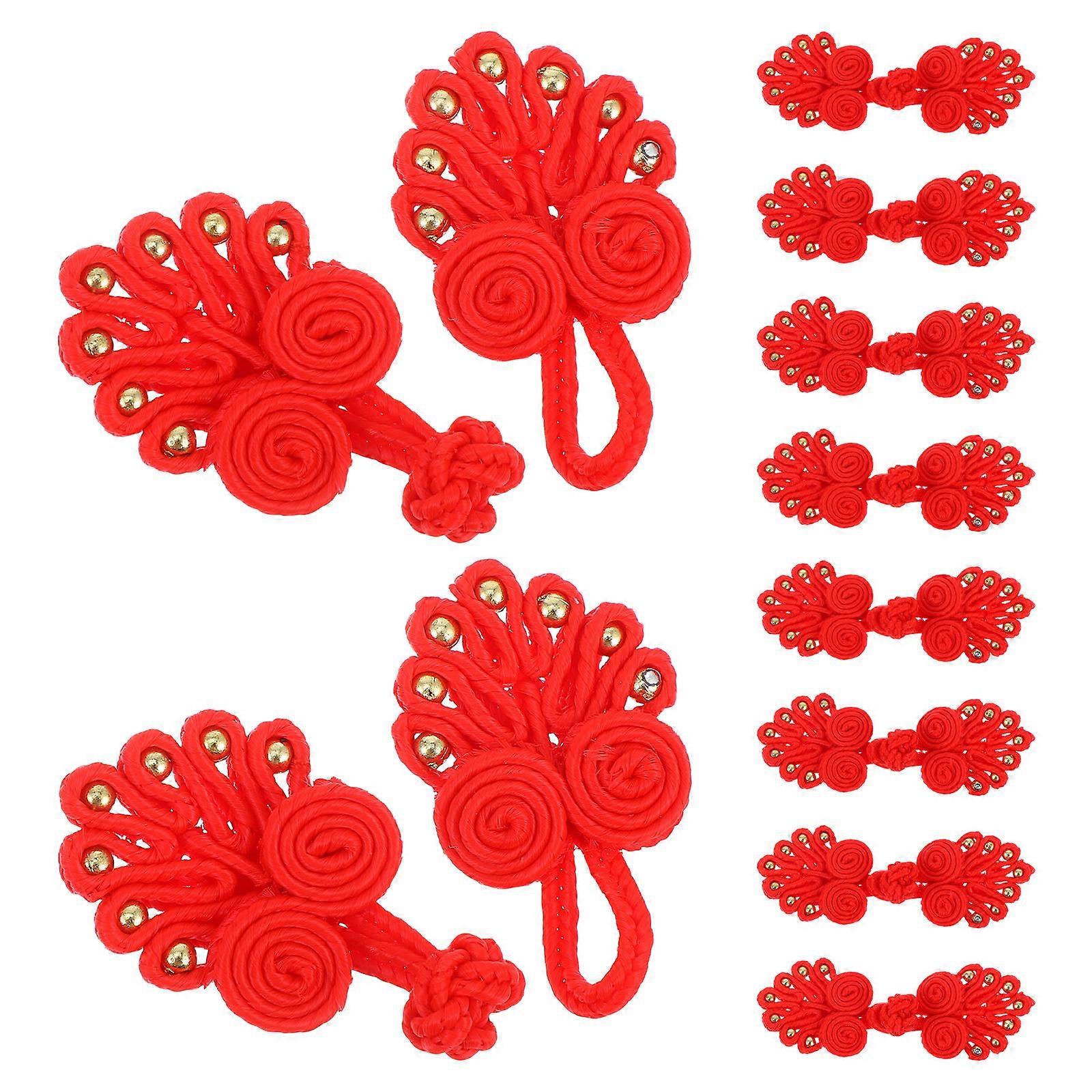 Costume Supply 12Pcs Toggles Closure Button Chinese Style Buttons