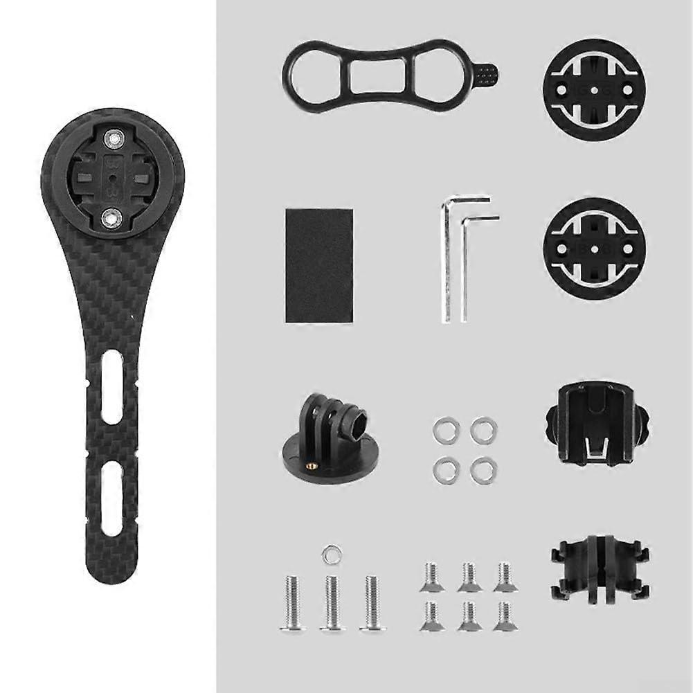 Practical Carbon Fiber Bicycle Stand With Short Length Multifunctional Extension For Speedometers And Sports Cameras