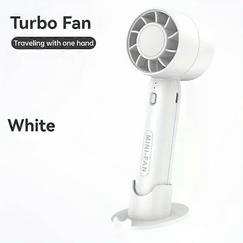 Portable Mini Air Cooler Turbo Fan - USB Rechargeable Handheld Fan Personal Quieted Small Desktop Stand Fan for Home/Office