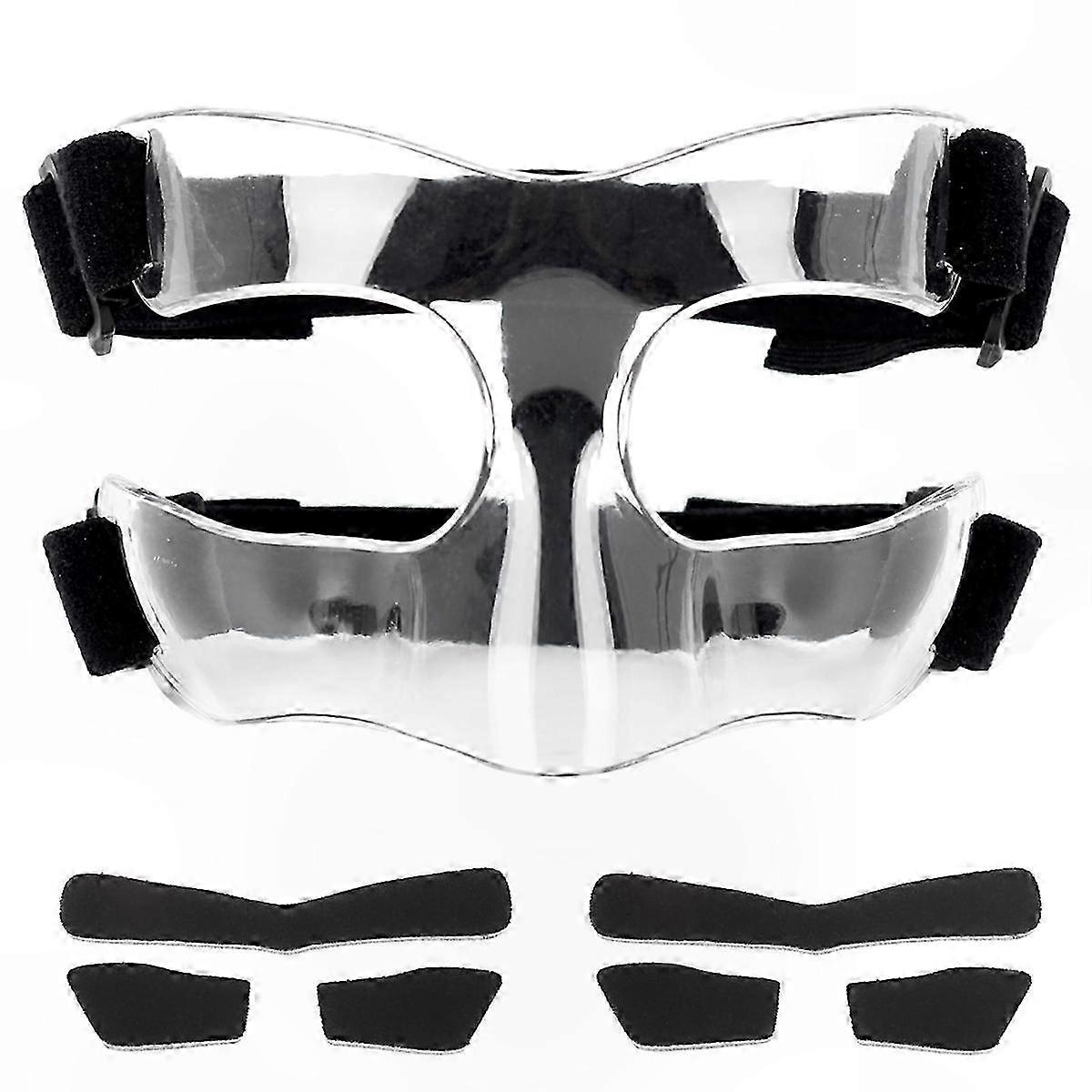 Adjustable Nose Guard for Sports Training, Protective Face Mask with Padding for Broken Nose Support