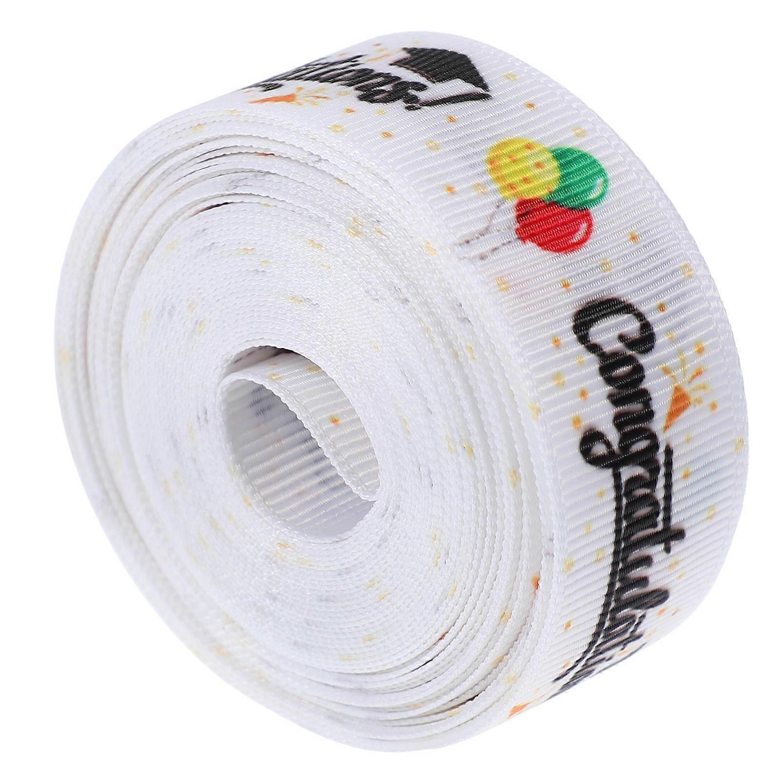 Bow Making Ribbon Graduation Ribbon for Decor Gift Wrapping 1 Roll Multi Color