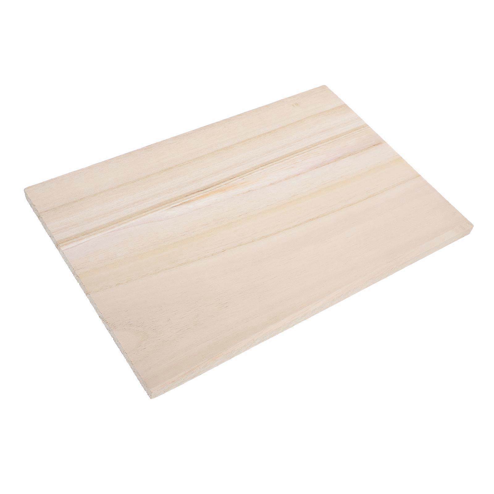 Wood Dividing Board Rustic Shelf for Storage 3Pcs Light Brown Wood