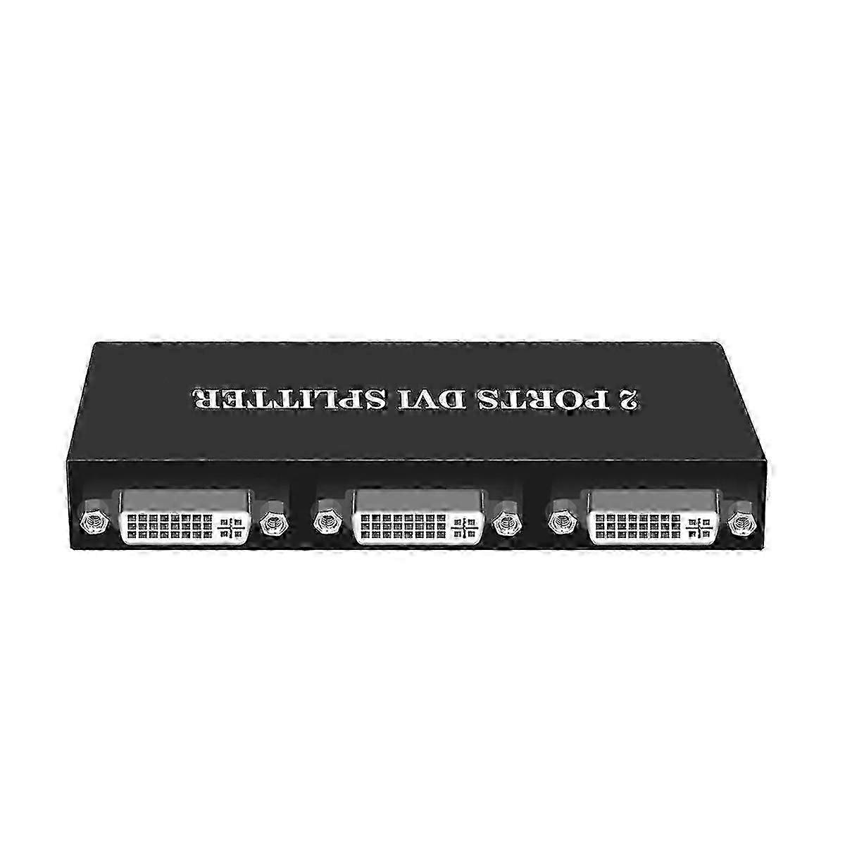 DVI Splitter 1X2 Switch Switcher Extender Adapter 1 DVI-D Input and 2 DVI-D Output Dual Displaycompa