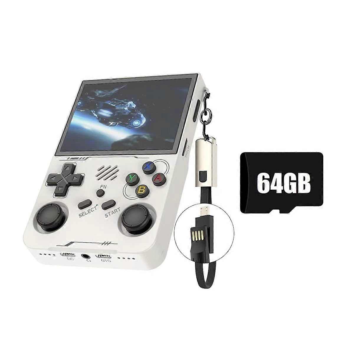 R36XX Retro Handheld Game Console 64G 20000+Games for Kid Gift A