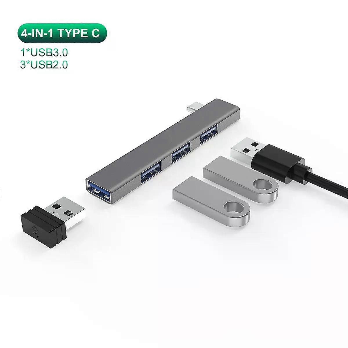 4-in-1 USB C Docking Station USB 3.0 HUB TYPE C 3.1 to USB PD 60W USB Splitter Adapter OTG For Xiaomi Lenovo Macbook Pro Pro