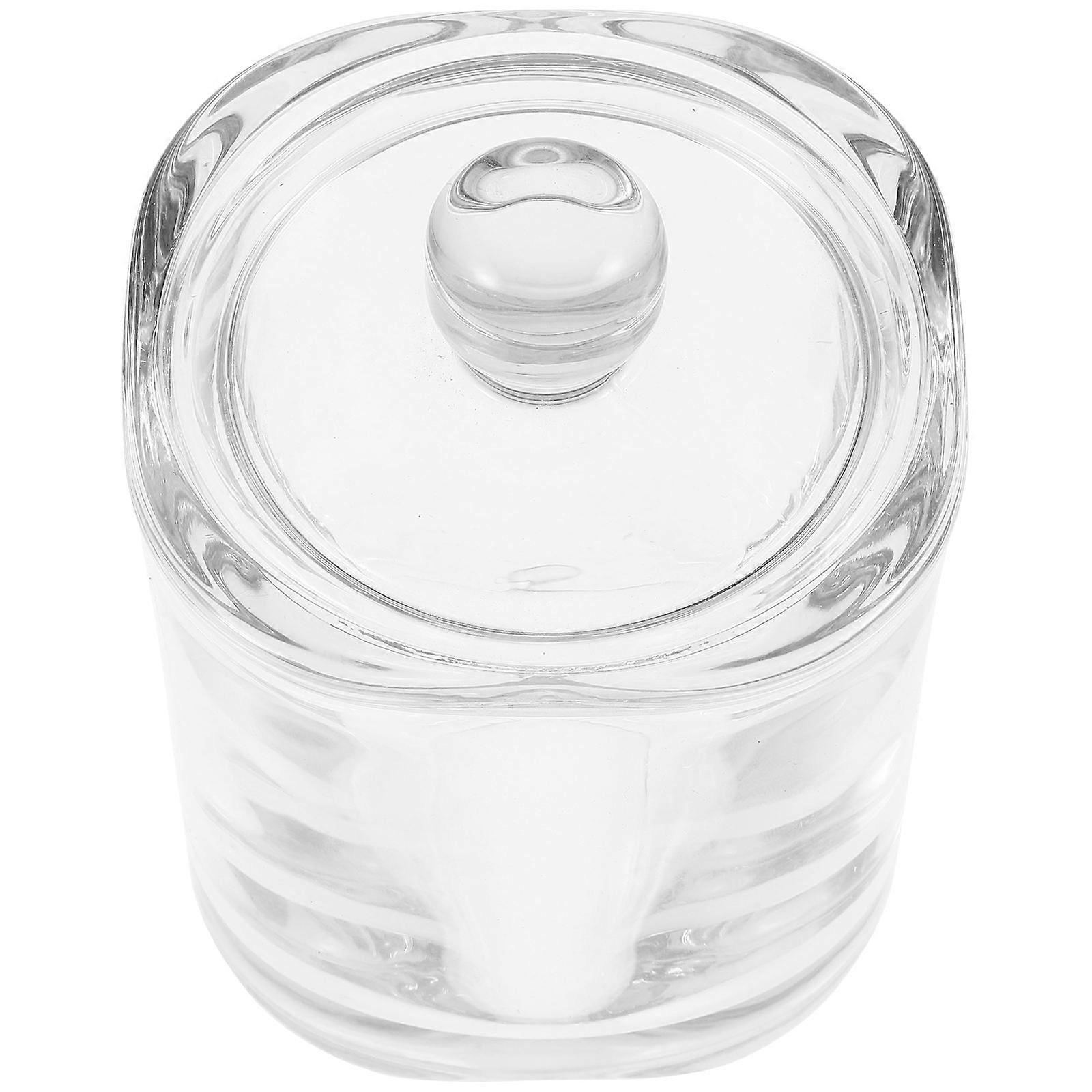 Glass Sugar Jar Transparent Candy Container for Home Use