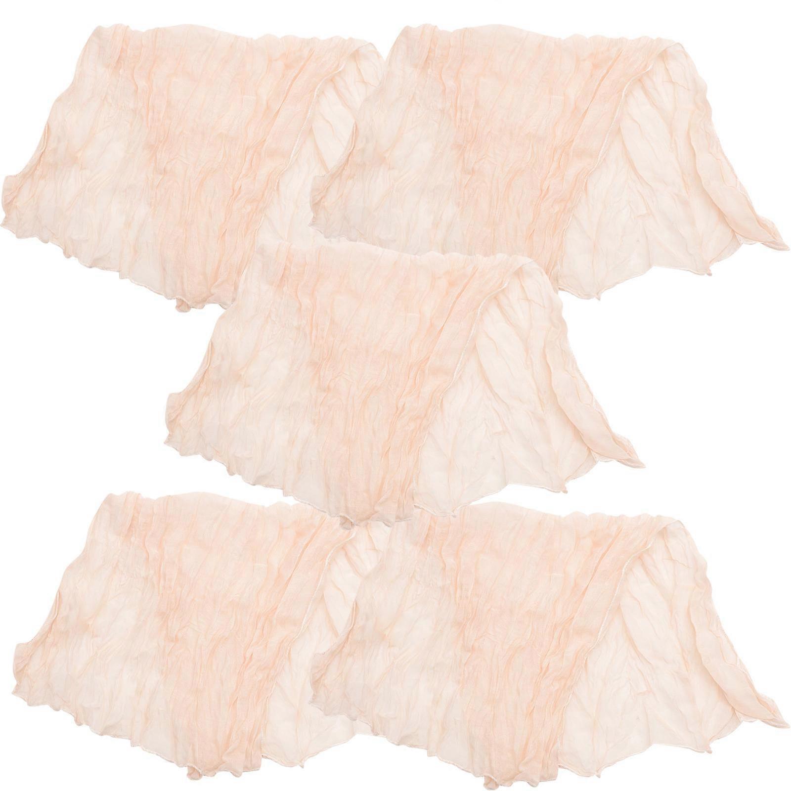 Elegant Table Runner Tablecloth for Home Decoration 10Pcs Beige