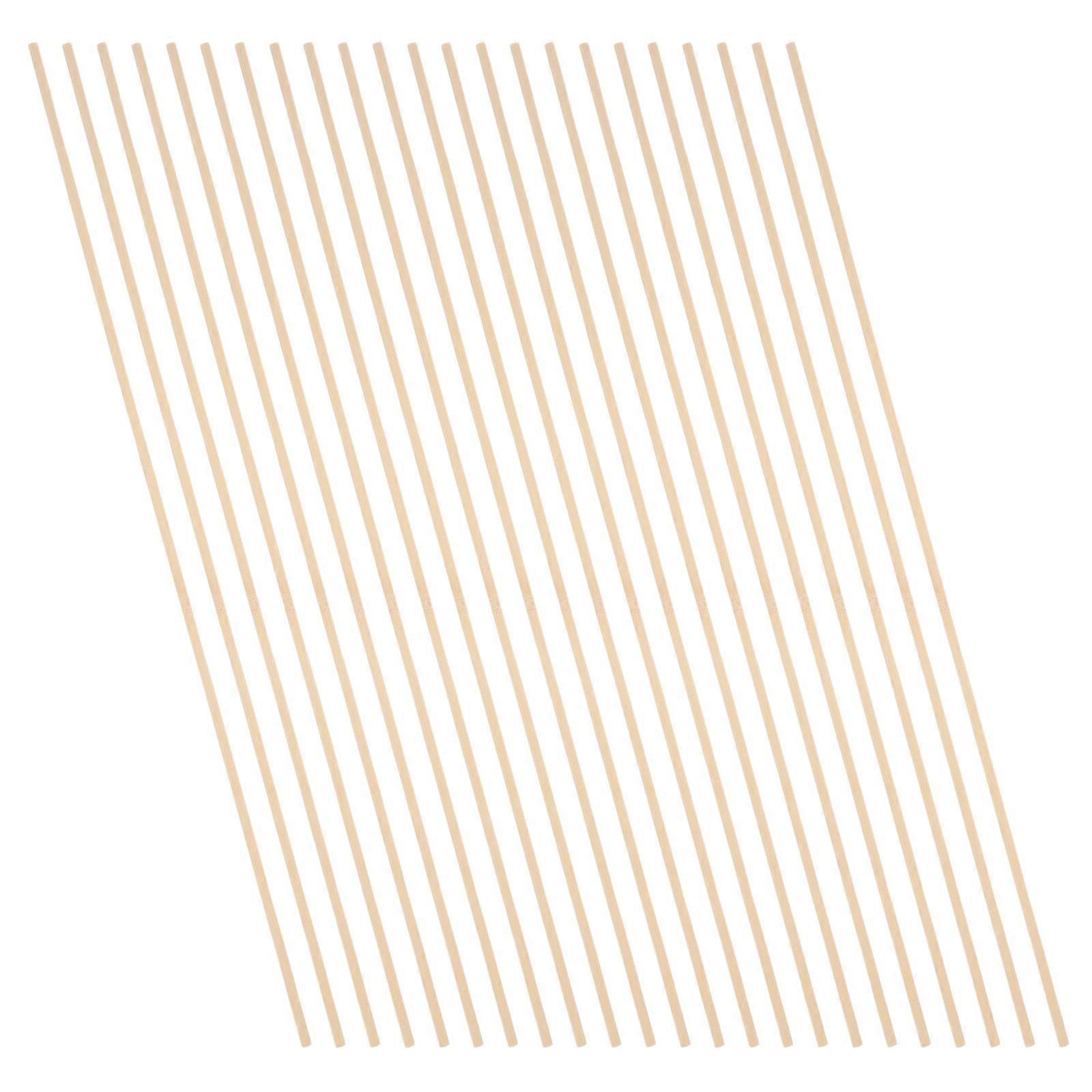 Beige Bamboo Sticks for Craft Making 100Pcs for DIY Applications