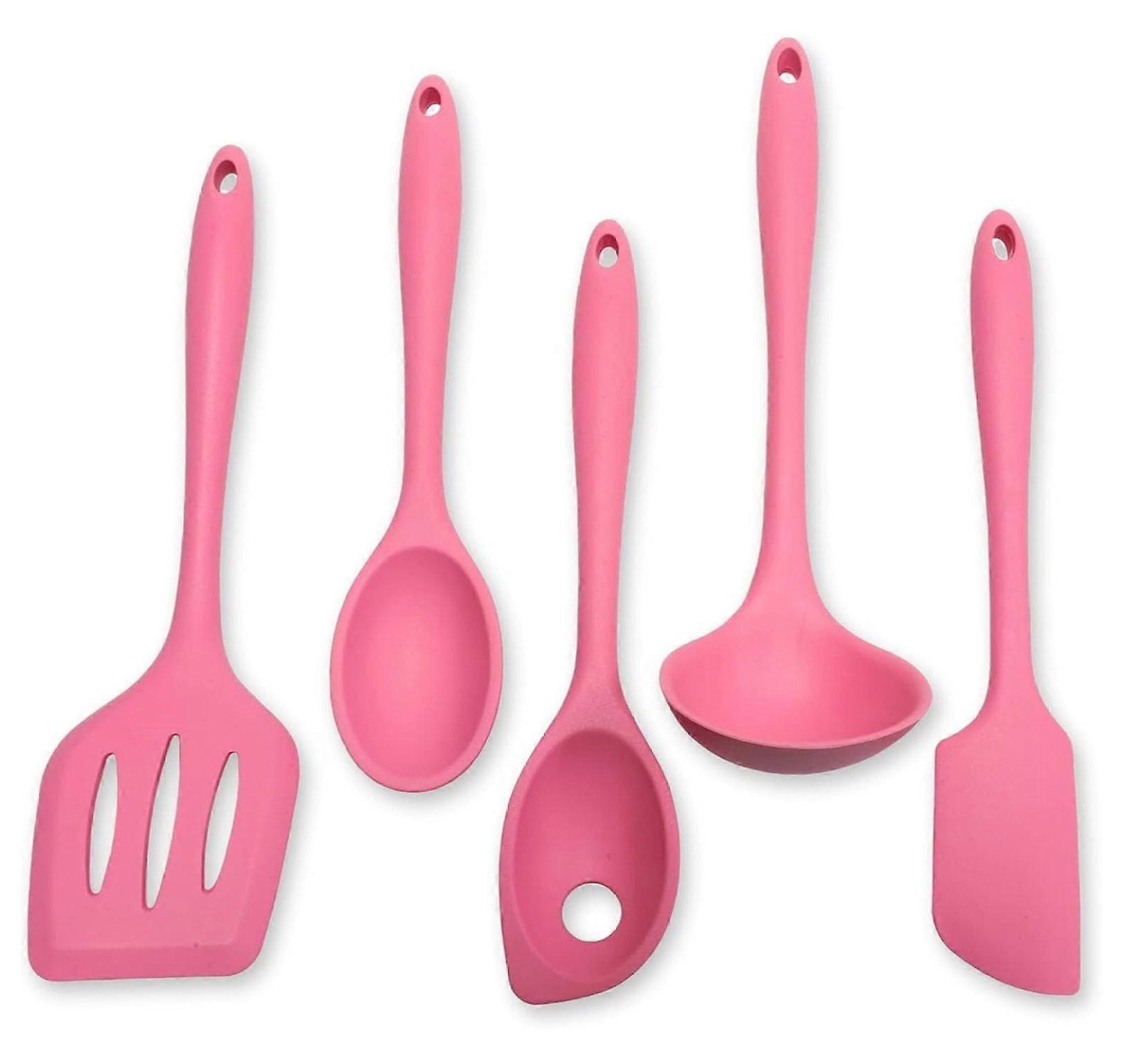 Premium Silicone Kitchen Tool and Utensil, 5 Piece Set,